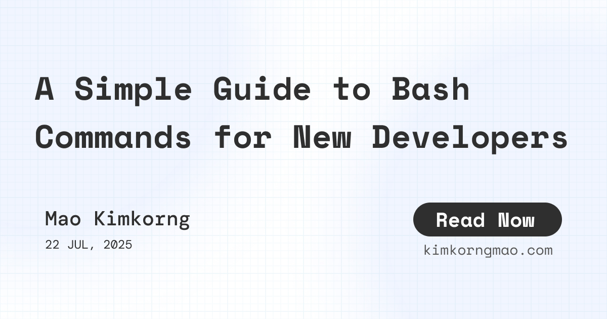 A Simple Guide to Bash Commands for New Developers